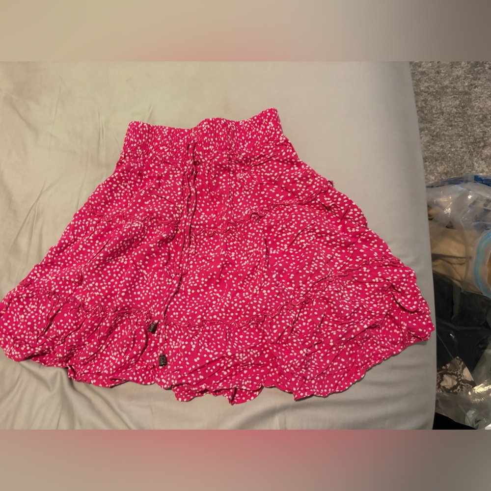 Pink Polka Dot Skirt